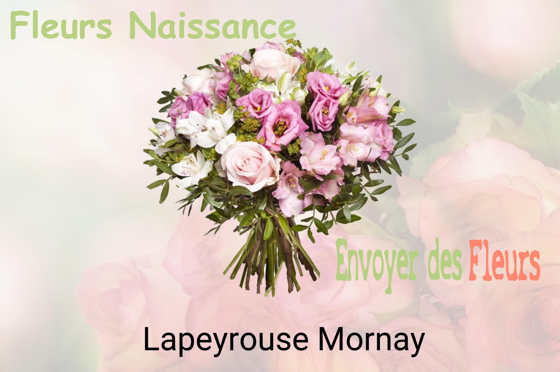 Bouquet de fleurs de naissance livré à Lapeyrouse-Mornay