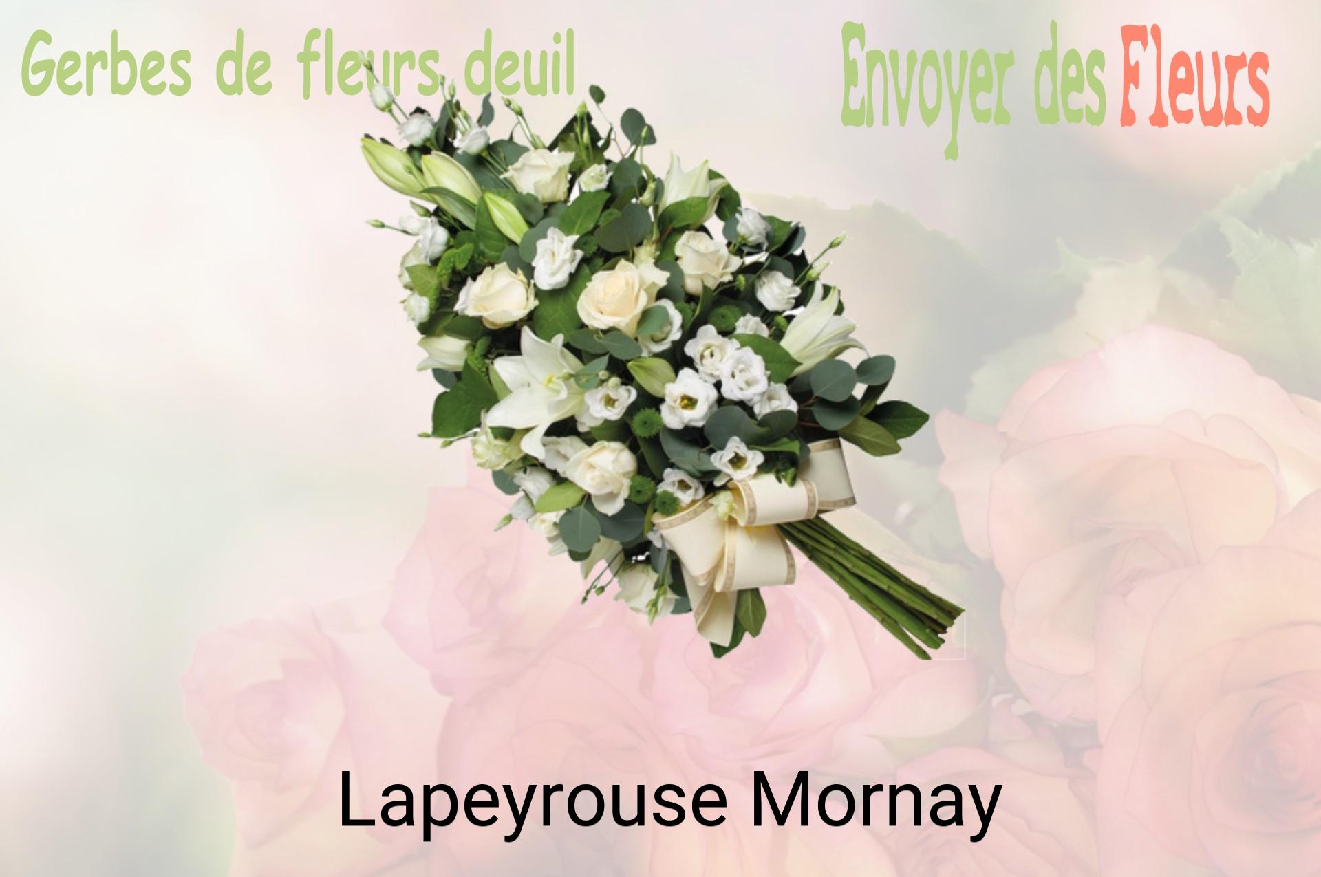 Gerbe de fleurs de deuil livrée à Lapeyrouse-Mornay